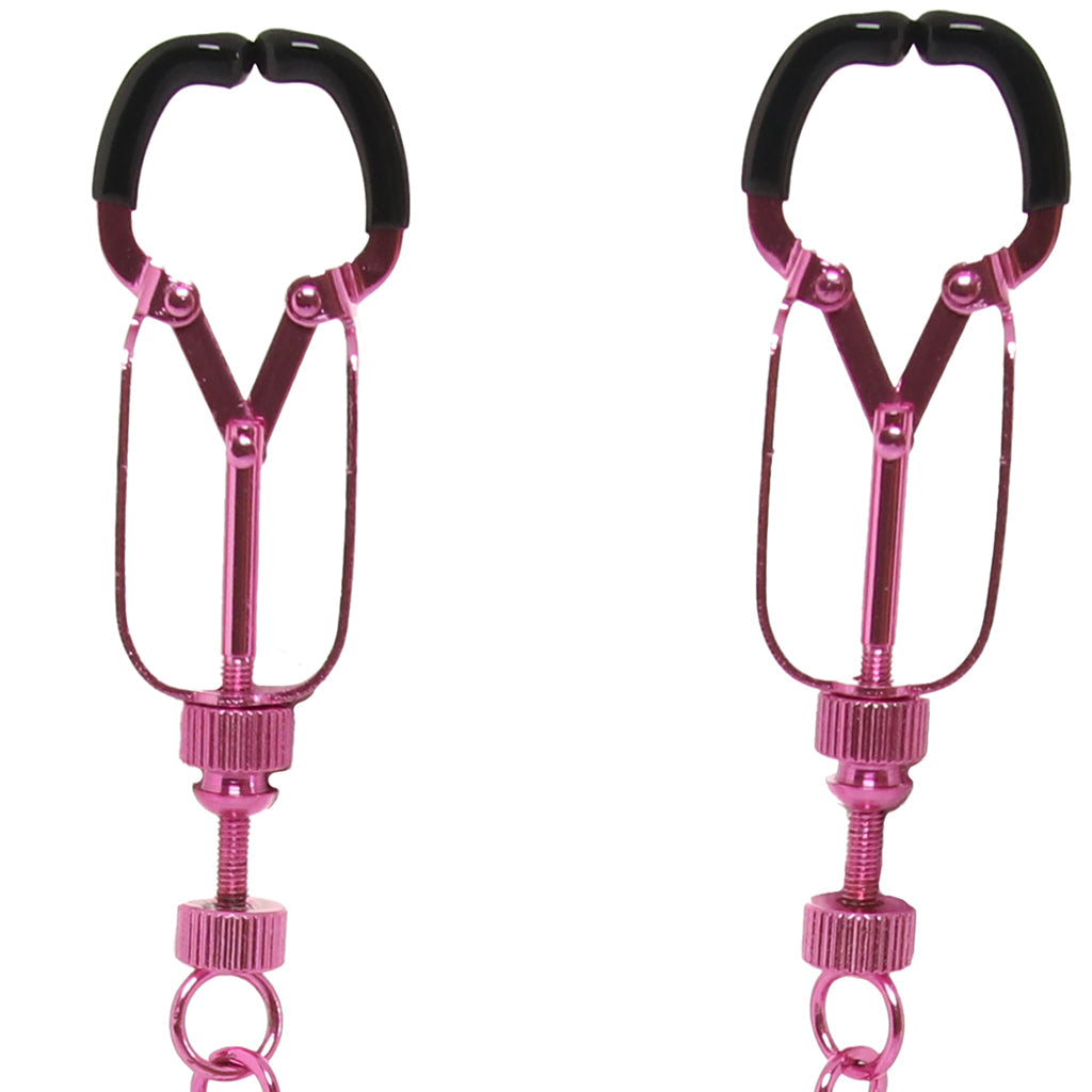 Ouch! Helix Nipple Clamps in Pink Bondage and Fetish > Nipple Stimulators & Clamps