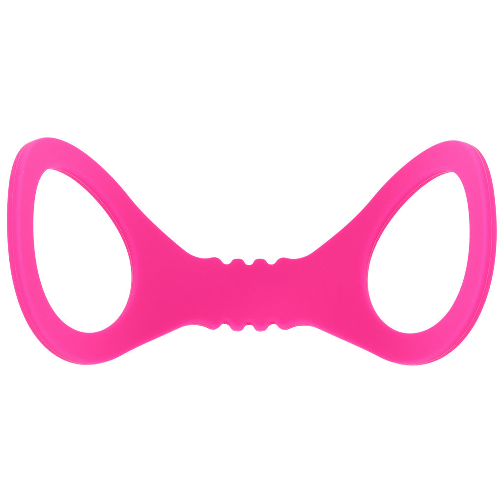 Sex & Mischief Hot Pink Silicone Cuffs in Small Bondage and Fetish > Wrist and Ankle Cuffs
