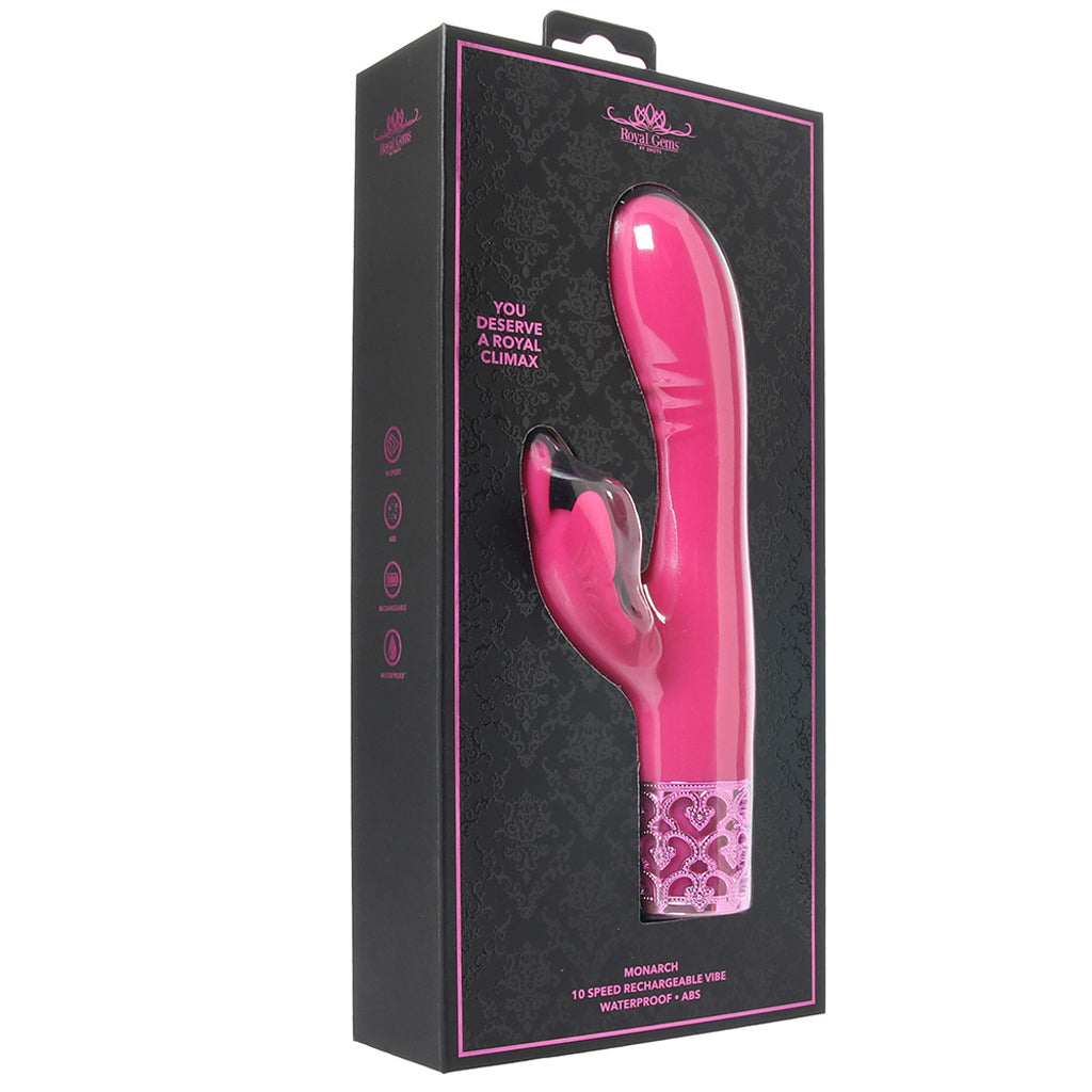Royal Gems Monarch Vibe in Pink Vibrators > Rabbit Vibrators