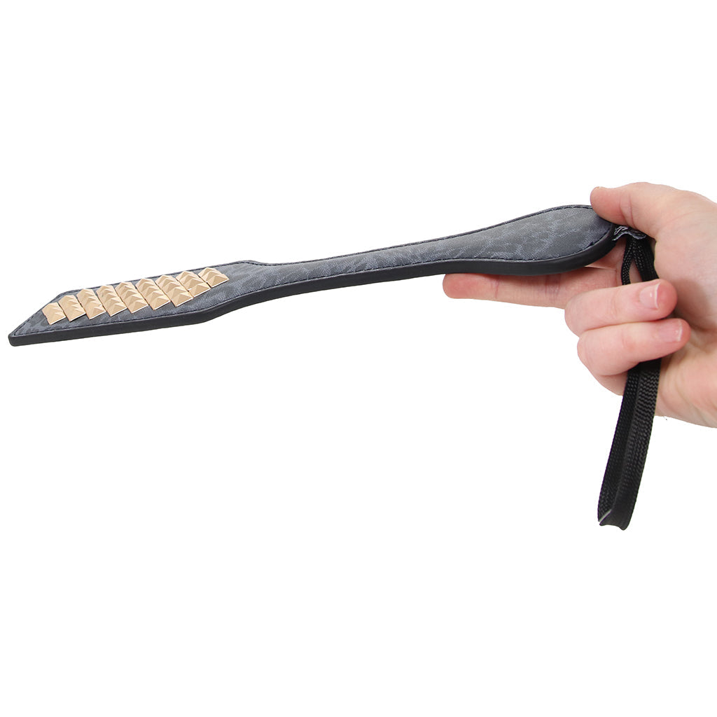 Sex & Mischief Cougar Studded Paddle Bondage and Fetish > Whips and Crops