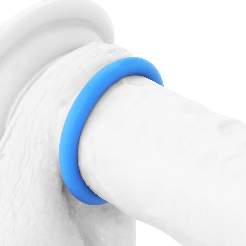 Ram Silicone Cock Rings #1 in Blue Cock Rings