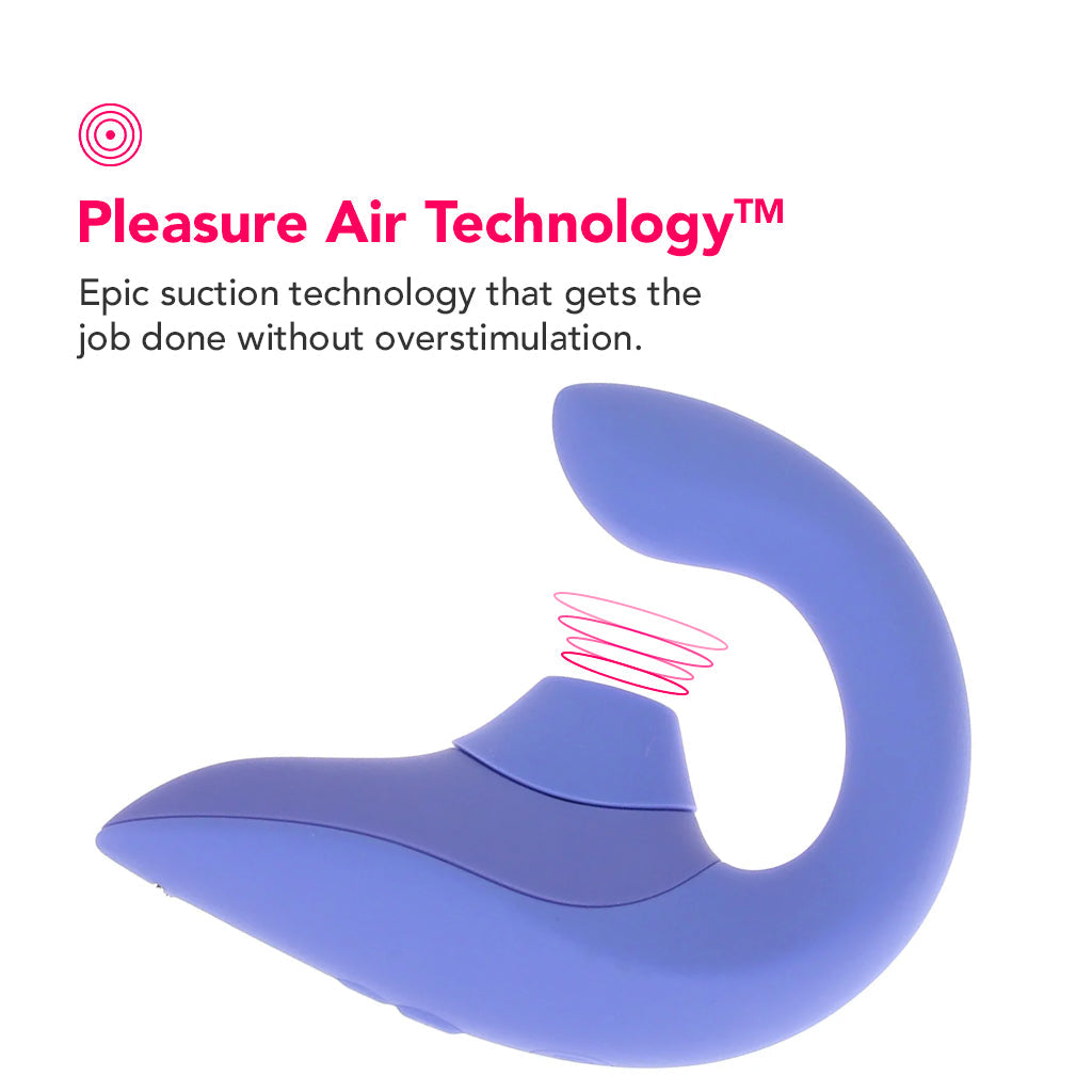 Womanizer Blend Dual Stimulator in Blue Vibrators > G-Spot Vibrators