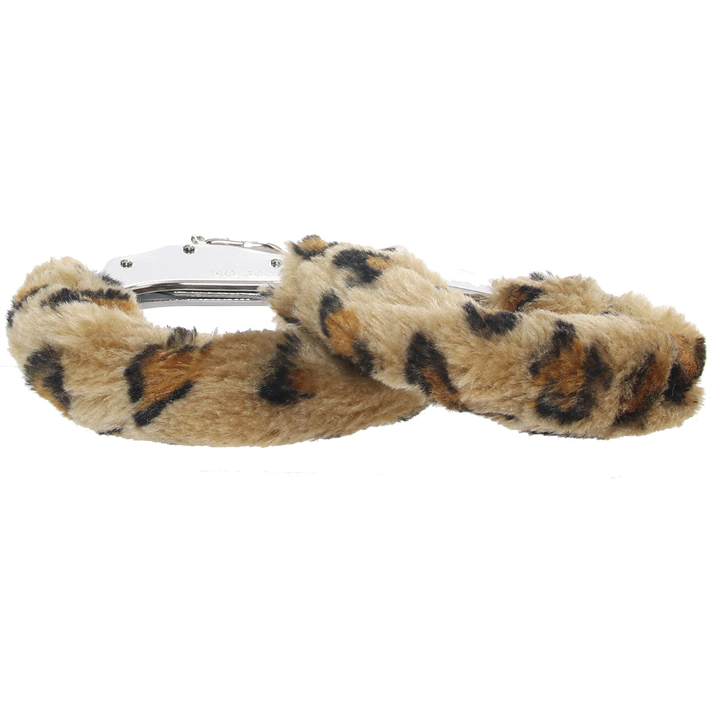 Temptasia Beginner Fuzzy Cuffs in Leopard Bondage and Fetish > Wrist and Ankle Cuffs