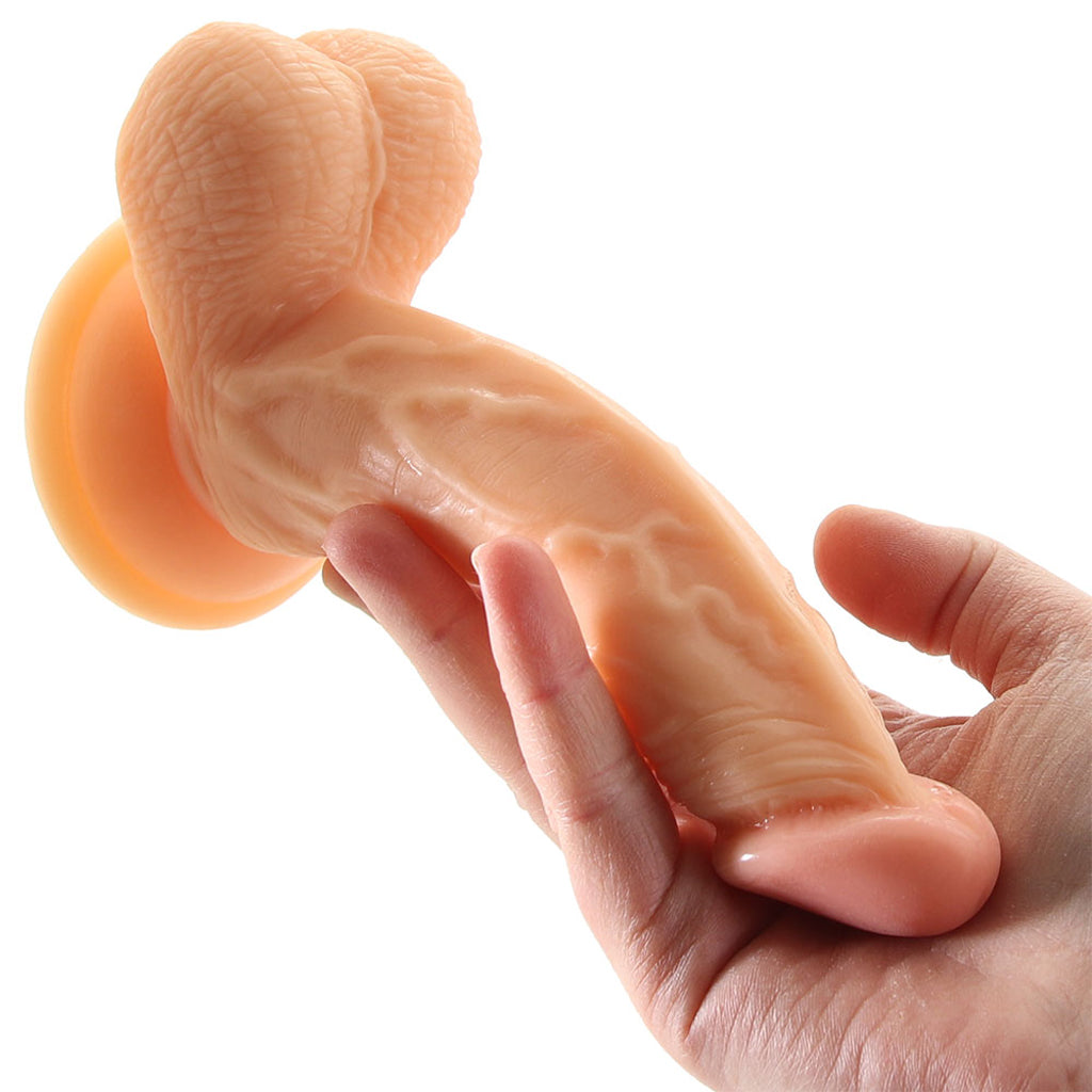 Real Skin Whoppers 6.5 Inch Dildo in Flesh Dildo Sex Toys > Realistic Dildos