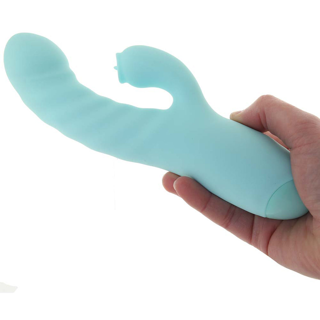 Luv Heat Up Thruster Rabbit Vibe in Aqua Vibrators > Rabbit Vibrators