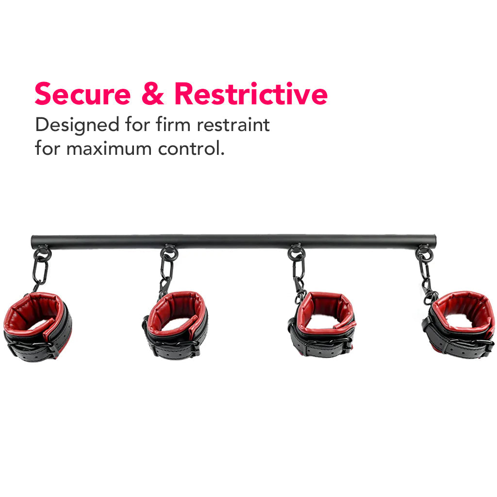 Saffron Spreader Bar & Cuffs Set Bondage and Fetish > Restraints