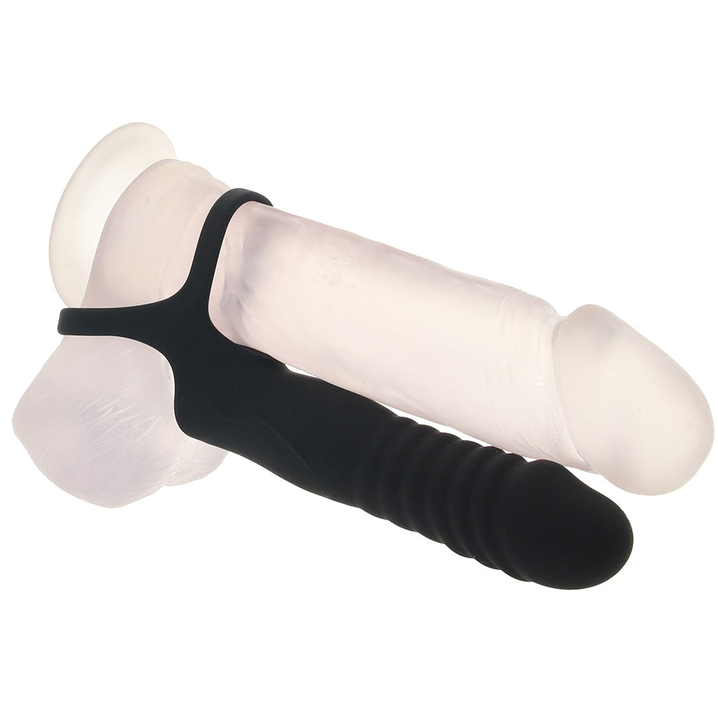 Jock Double Thrust Remote Vibe with C-Ring Anal Sex Toys > Anal Vibrators