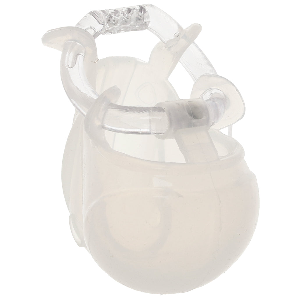 Blueline Full Restraint Silicone Chastity Device in Frosted Bondage and Fetish > Cock and Ball Devices