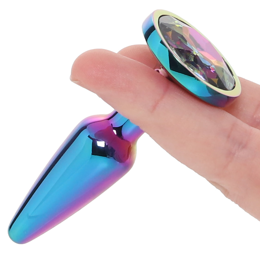 Rear Assets Small Tapered Butt Plug in Multicolour Anal Sex Toys > Butt Plugs