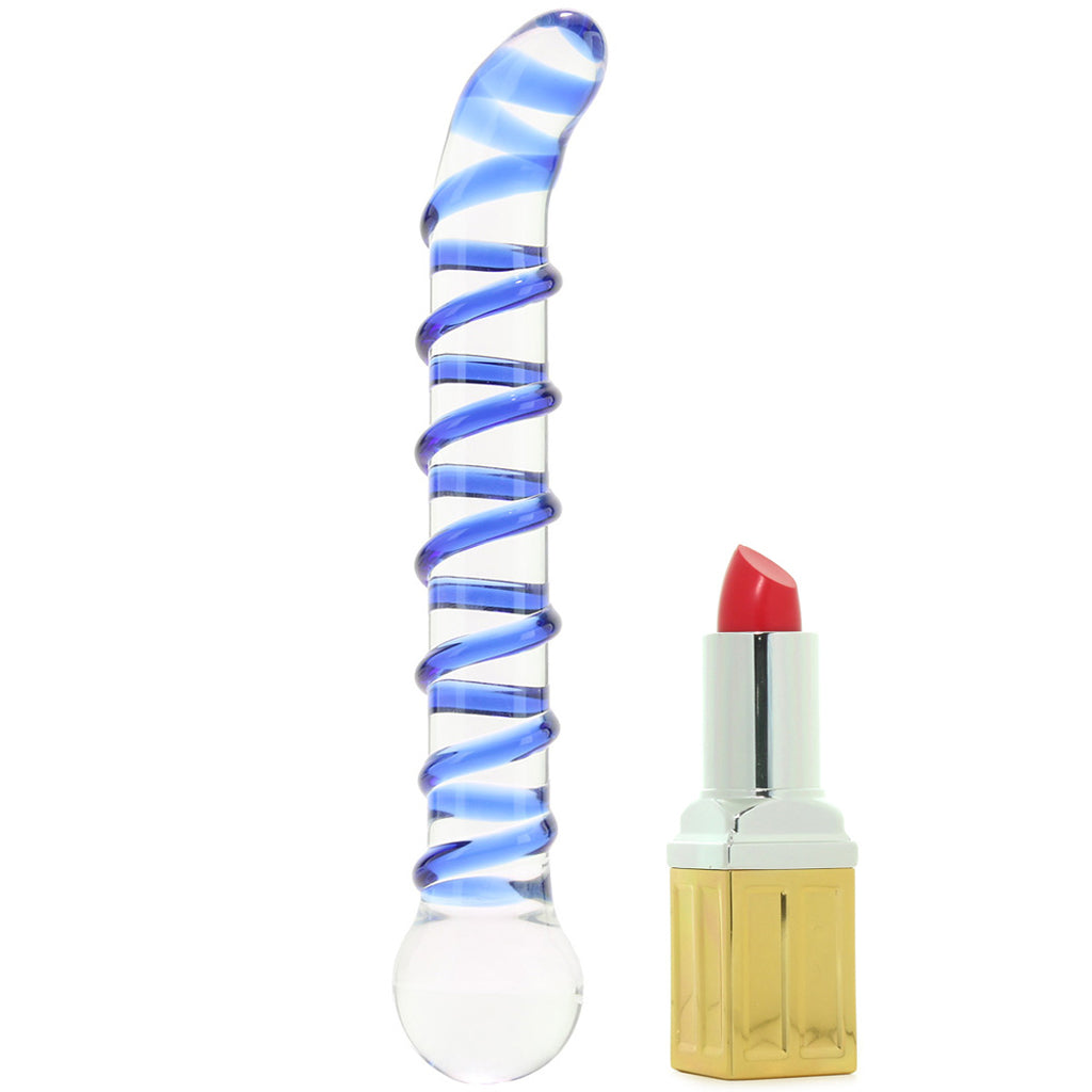 gläs Mr. Swirly 6.5 Inch G-Spot Glass Dildo Dildo Sex Toys > Pyrex Glass Dildos