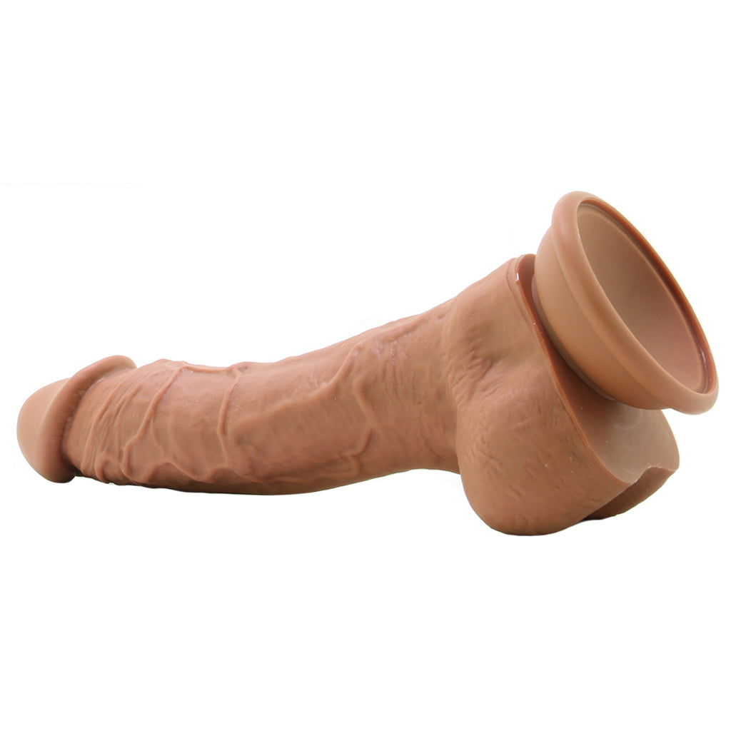 Colours Pleasures 8 Inch Dildo in Brown Dildo Sex Toys > Realistic Dildos