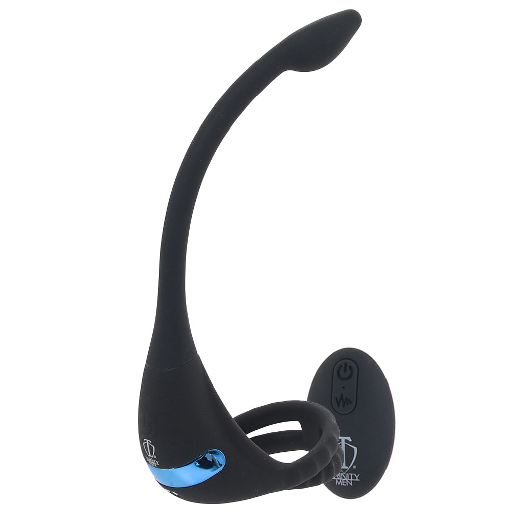 Trinity Men Vibrating C-Ring & Anal Stimulator Cock Rings