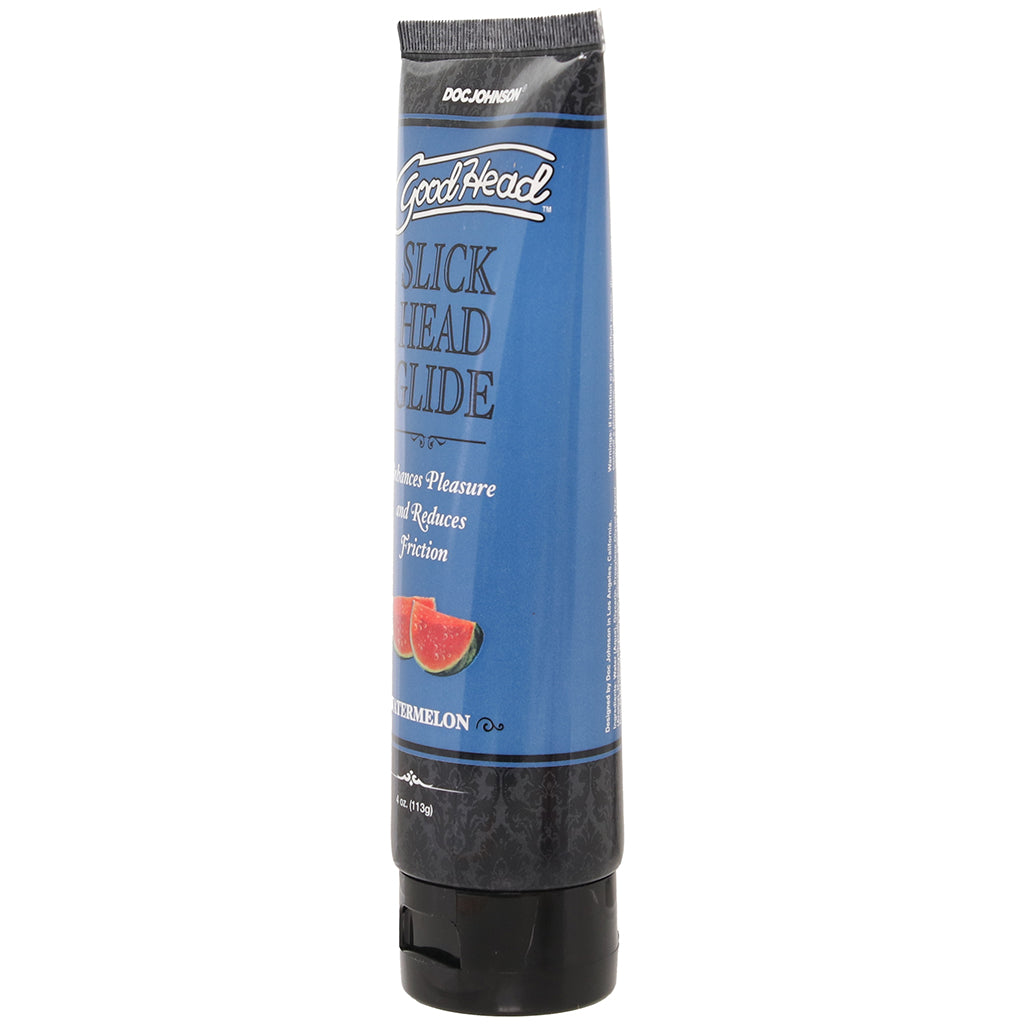 GoodHead Slick Head Glide in Box 4oz/113g in Watermelon Lubes and Lotions > Flavored Sex Lubes