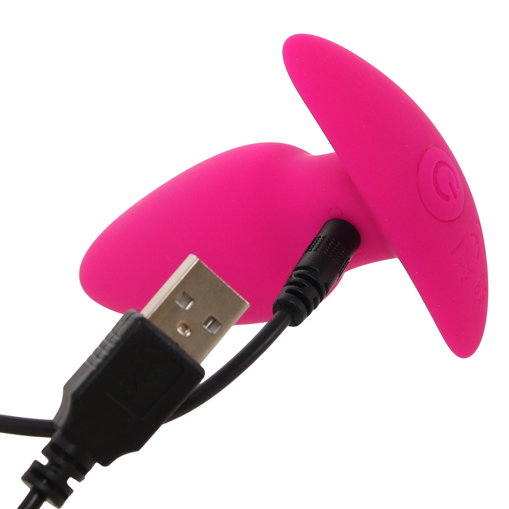 Basic Essentials Vibrating Tapered Plug Anal Sex Toys > Butt Plugs