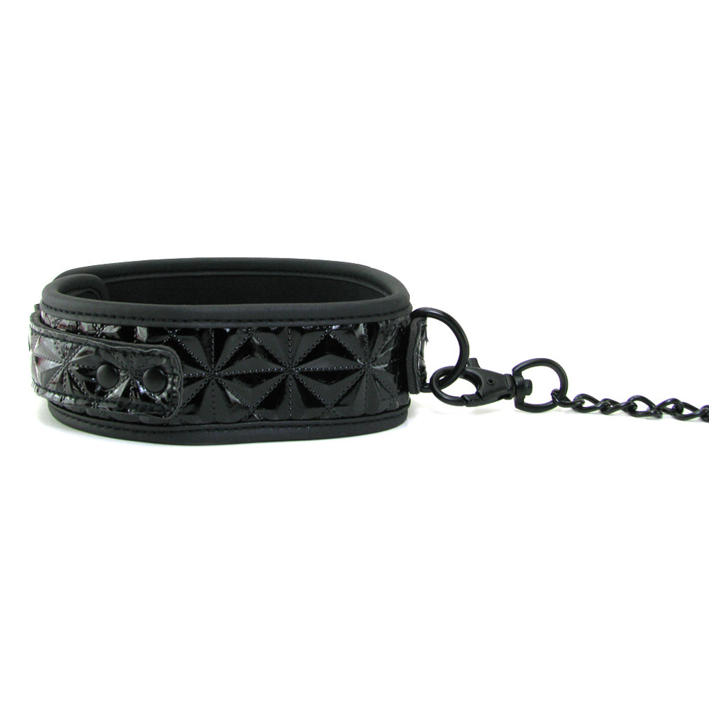 Sinful Collar with Leash in Black Bondage and Fetish > Leashes and Collars