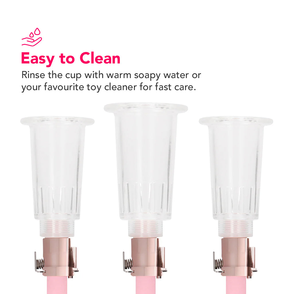 Pumped Rose Gold Clitoral & Nipple Pump Set in Medium Bondage and Fetish > Nipple Stimulators & Clamps