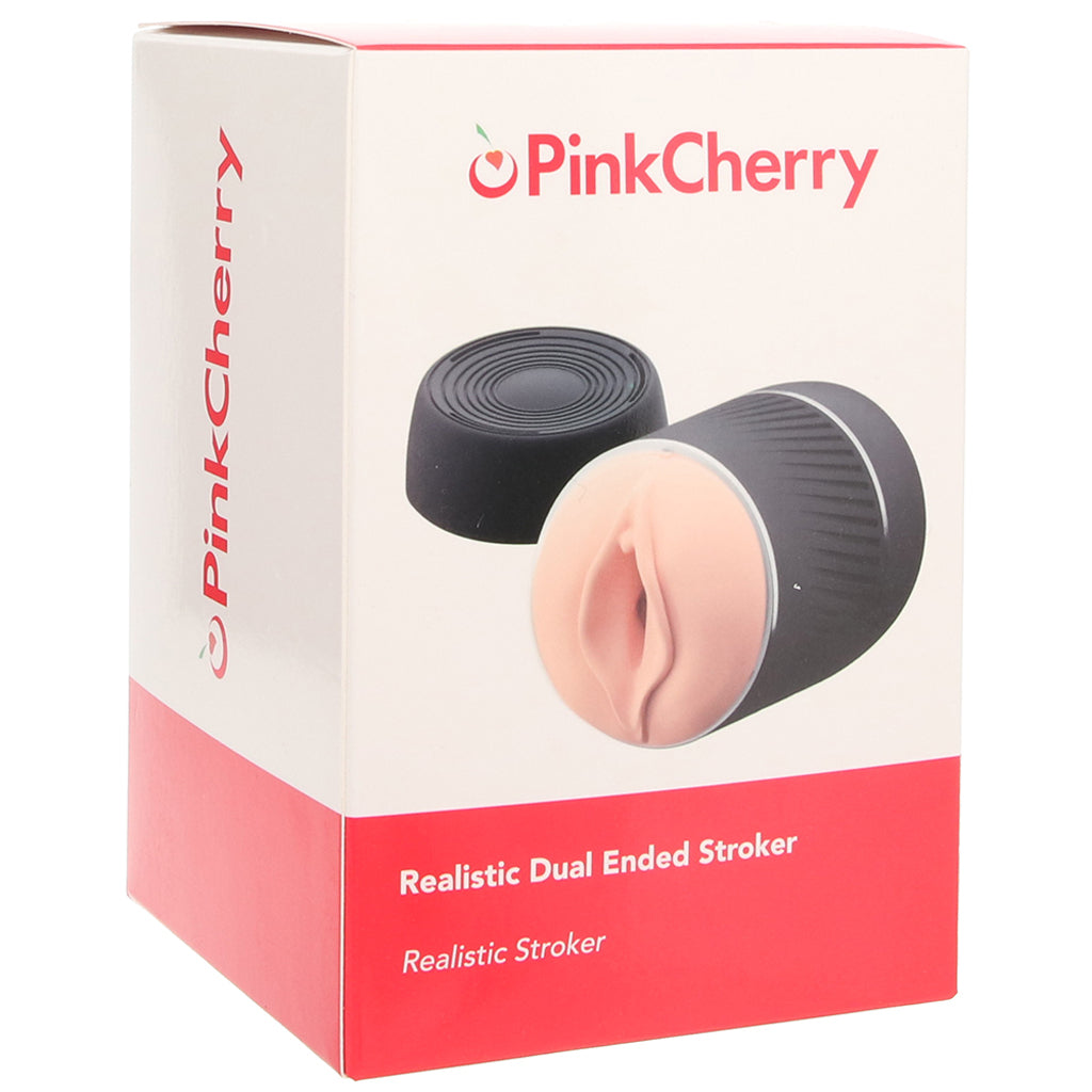 PinkCherry Realistic Dual Ended Stroker Male Masturbators > Pocket Strokers