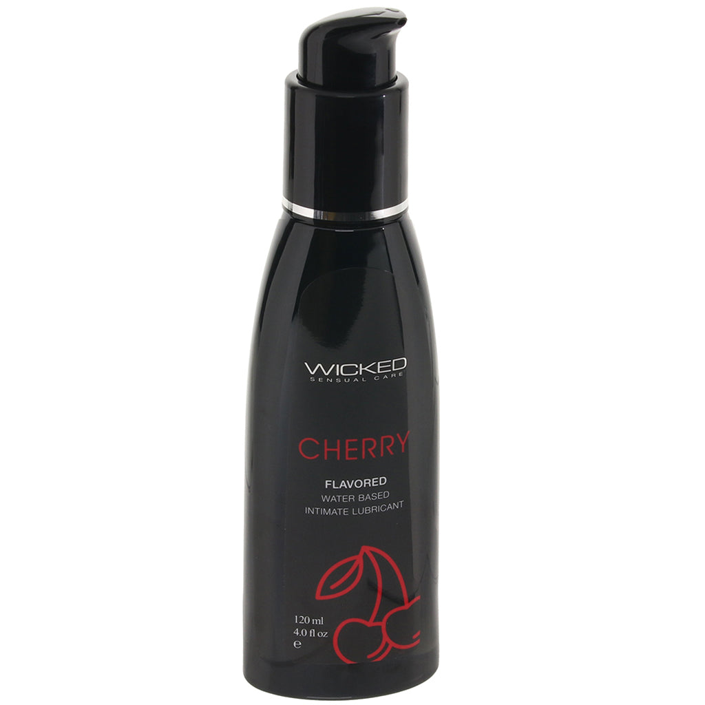 Aqua Flavored Lube 4oz/120ml in Cherry Lubes and Lotions > Flavored Sex Lubes