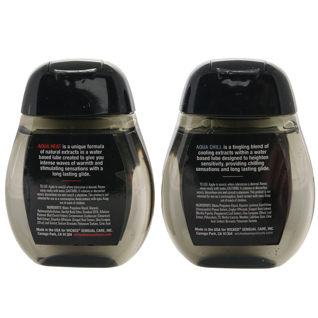 Chill + Heat Sensation Lube Kit Lubes and Lotions > Water Based Sex Lubes