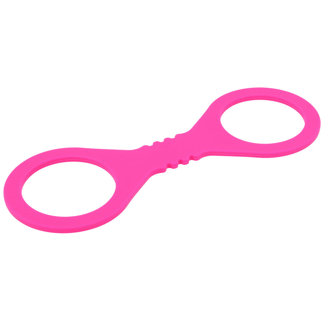 Sex & Mischief Hot Pink Silicone Cuffs in Small Bondage and Fetish > Wrist and Ankle Cuffs