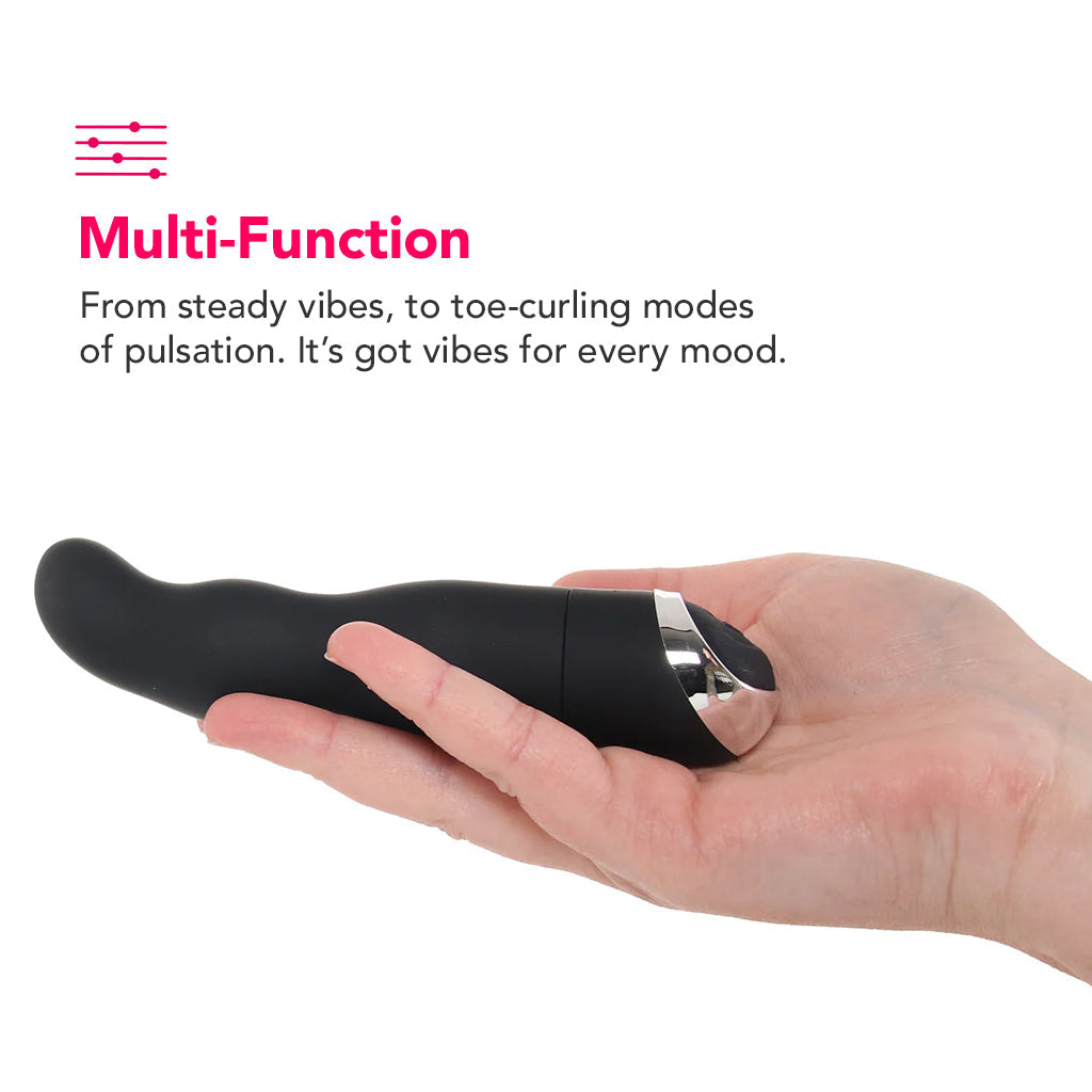 8 Function Classic Chic Curve Vibe in Black Vibrators > G-Spot Vibrators