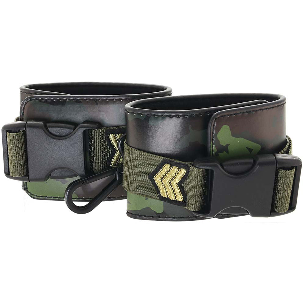 Ouch! Army Themed Wrist Cuffs Bondage and Fetish > Wrist and Ankle Cuffs