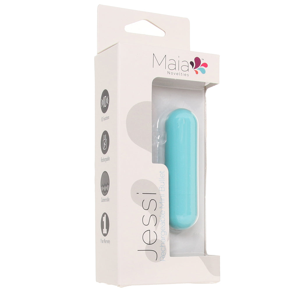 Jessi Rechargeable Mini Bullet Vibe in Teal Vibrators > Bullet and Egg Vibrators