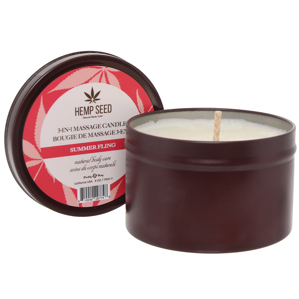 3-in-1 Massage Candle 6oz/170g in Summer Fling Lubes and Lotions > Erotic Massage Oils
