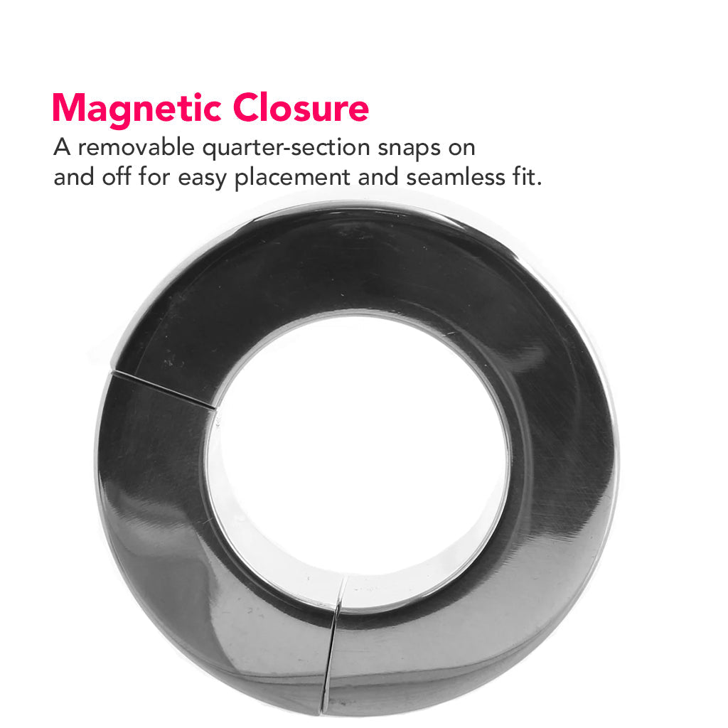 Stainless Steel Magnetic Ball Stretcher Bondage and Fetish > Cock and Ball Devices