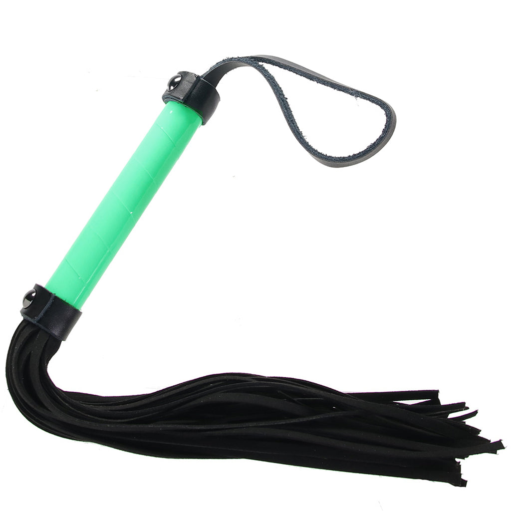 Electra Play Things Flogger in Neon Green Bondage and Fetish > Whips and Crops