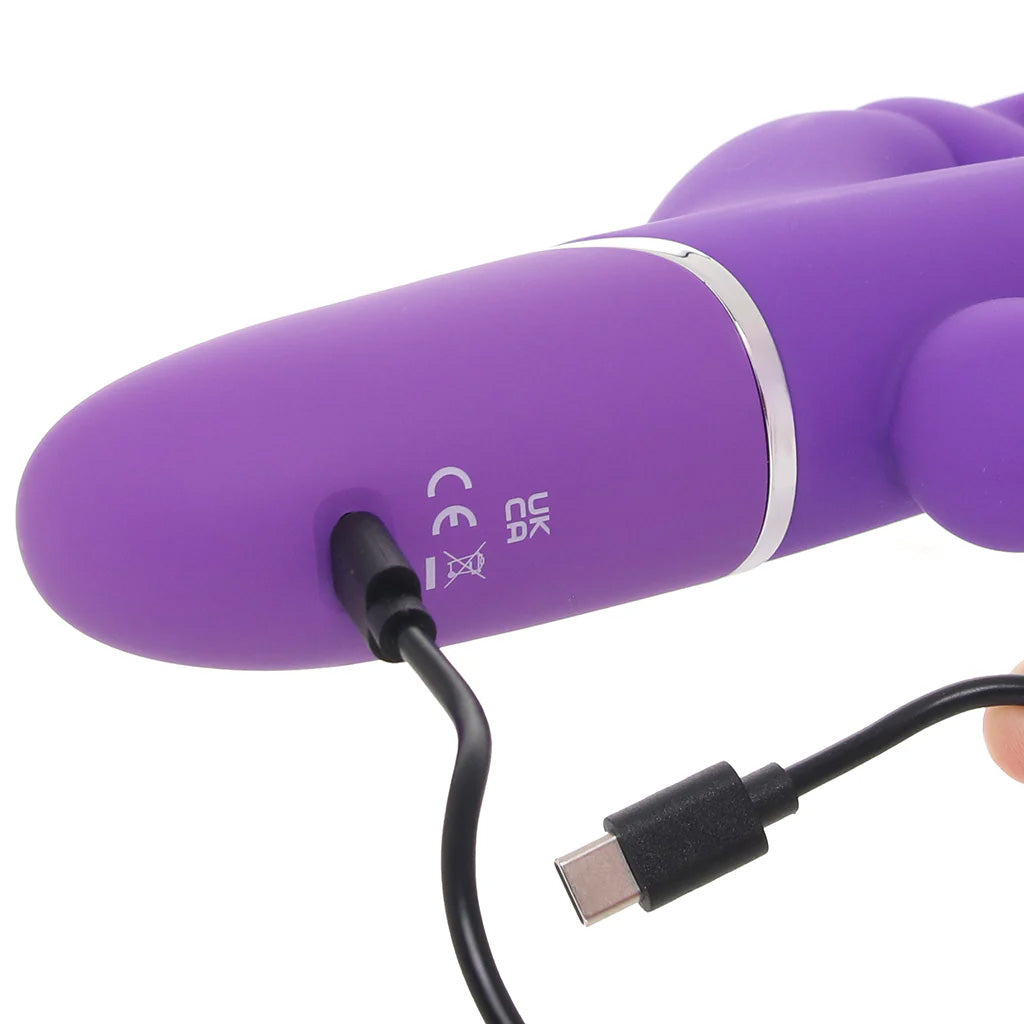 PinkCherry Triple Rabbit Vibe in Purple