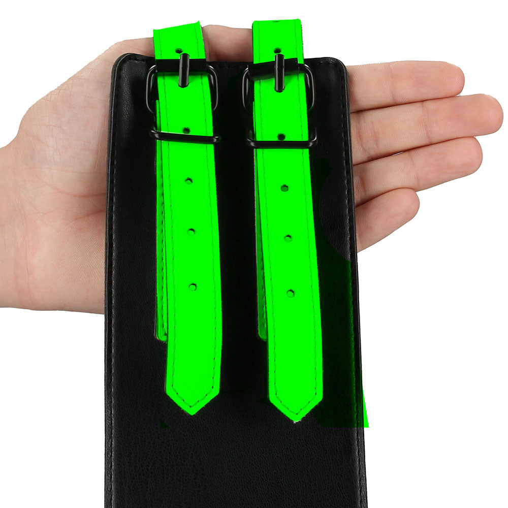 Ouch! Glow Bondage Belt with Thigh and Wrist Cuffs /XL Bondage and Fetish > Men's Bondage Wear