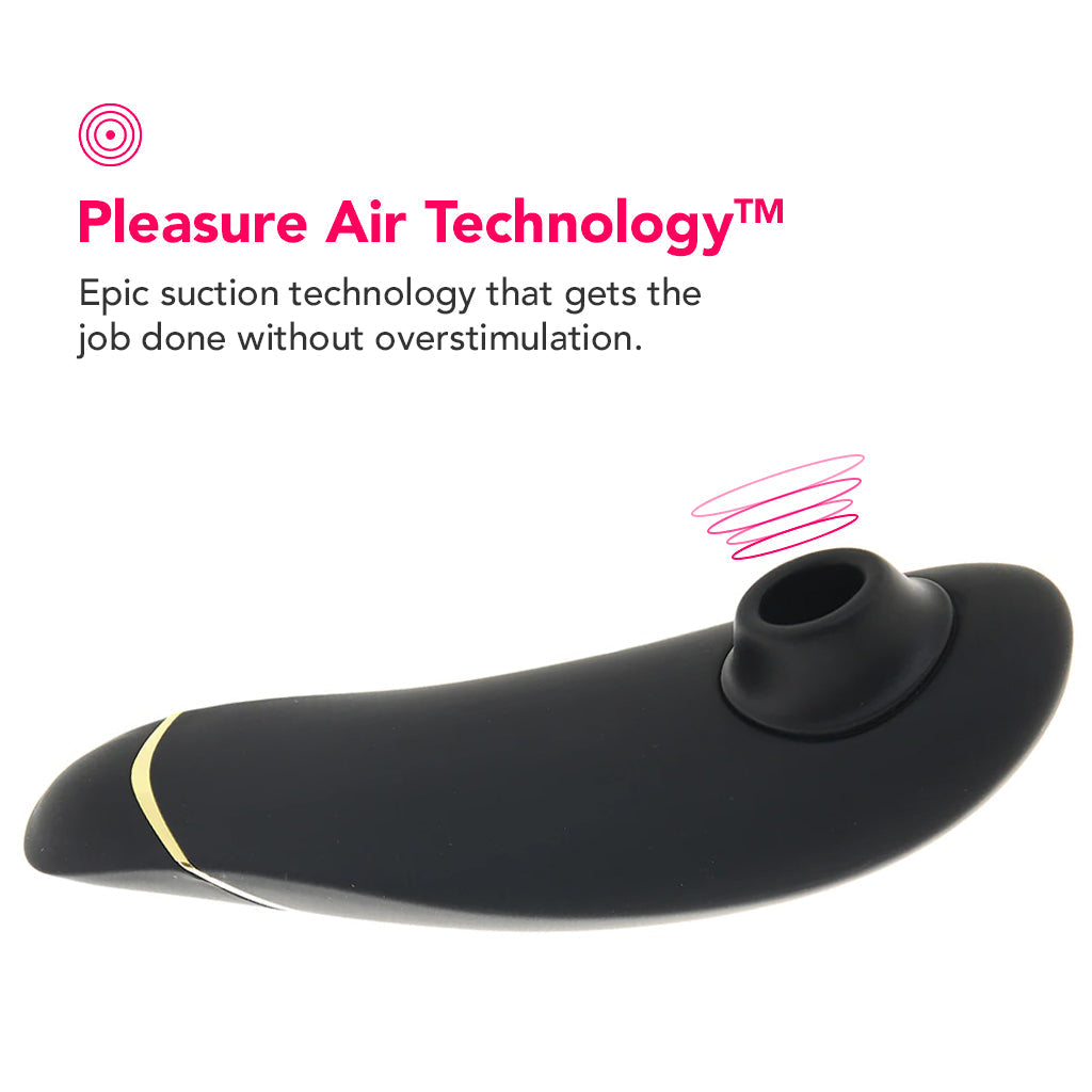 Womanizer Premium 2 Pleasure Air Stimulator in Black Vibrators > Clitoral Stimulators
