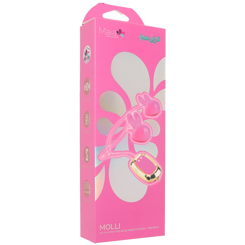 Molli Vibrating Nipple Clamps Bondage and Fetish > Nipple Stimulators & Clamps