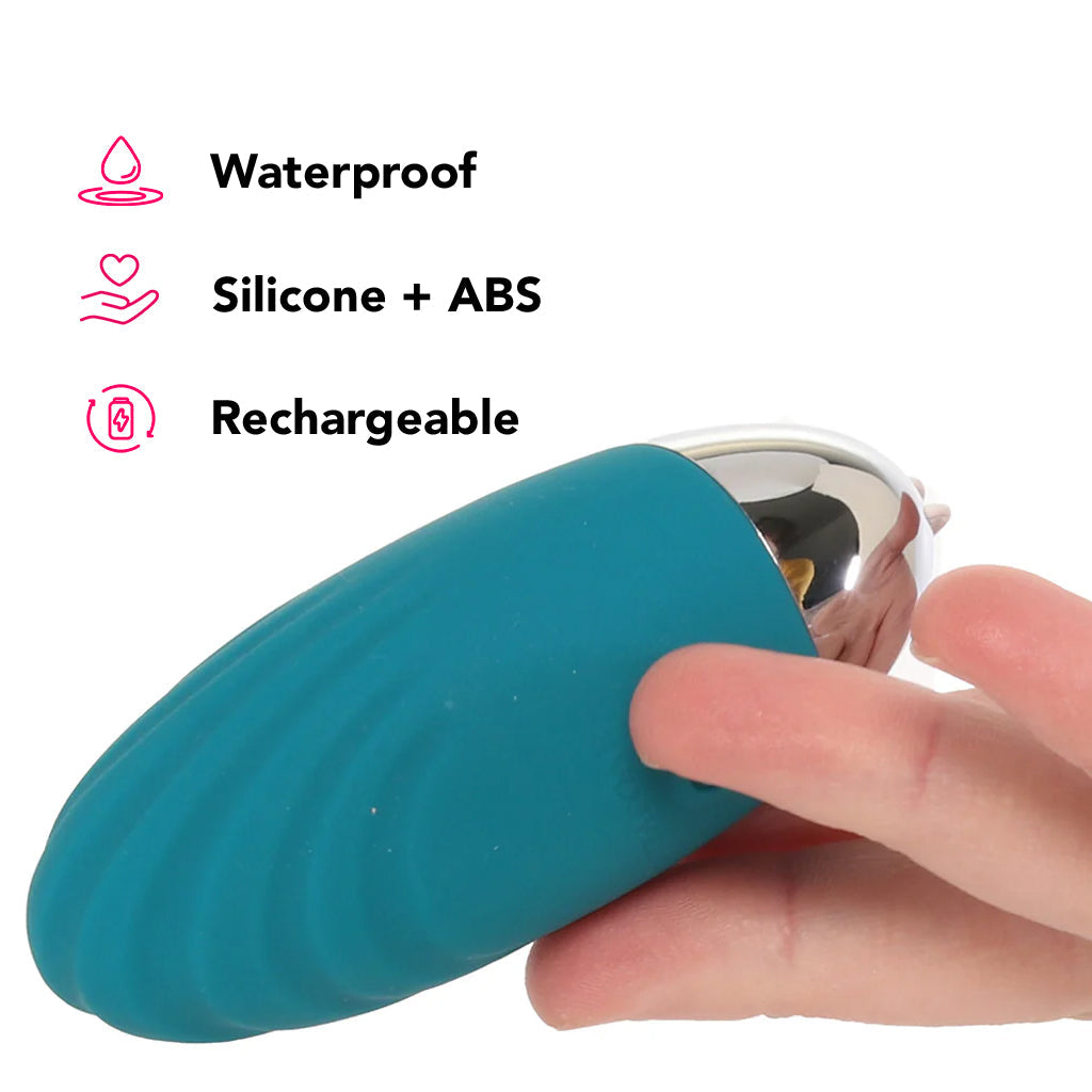 Oval Office Egg Vibe with Remote in Teal Vibrators > Bullet and Egg Vibrators