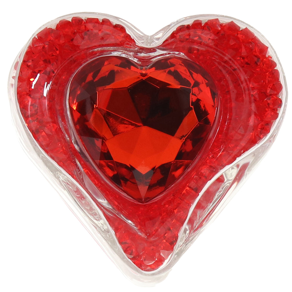 Oh My Gem Lustre Glass Butt Plug in Red Anal Sex Toys > Butt Plugs