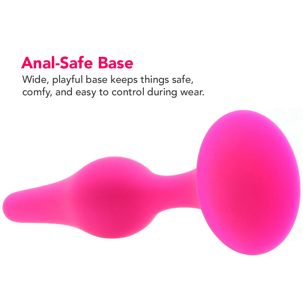 Luxe Beginner Silicone Butt Plug Kit in Pink Anal Sex Toys > Butt Plugs