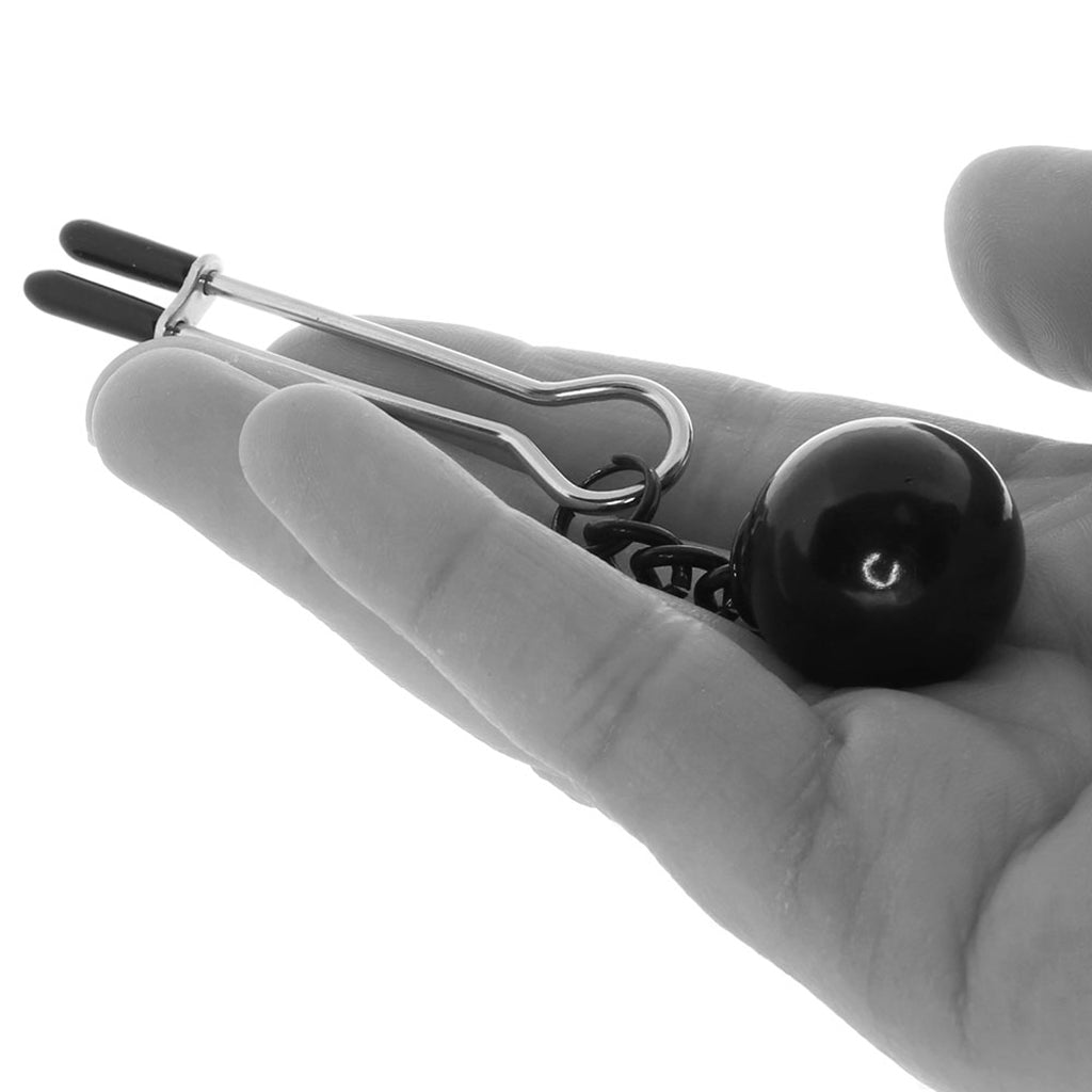 Nipple Grips Weighted Tweezer Nipple Clamps Bondage and Fetish > Nipple Stimulators & Clamps