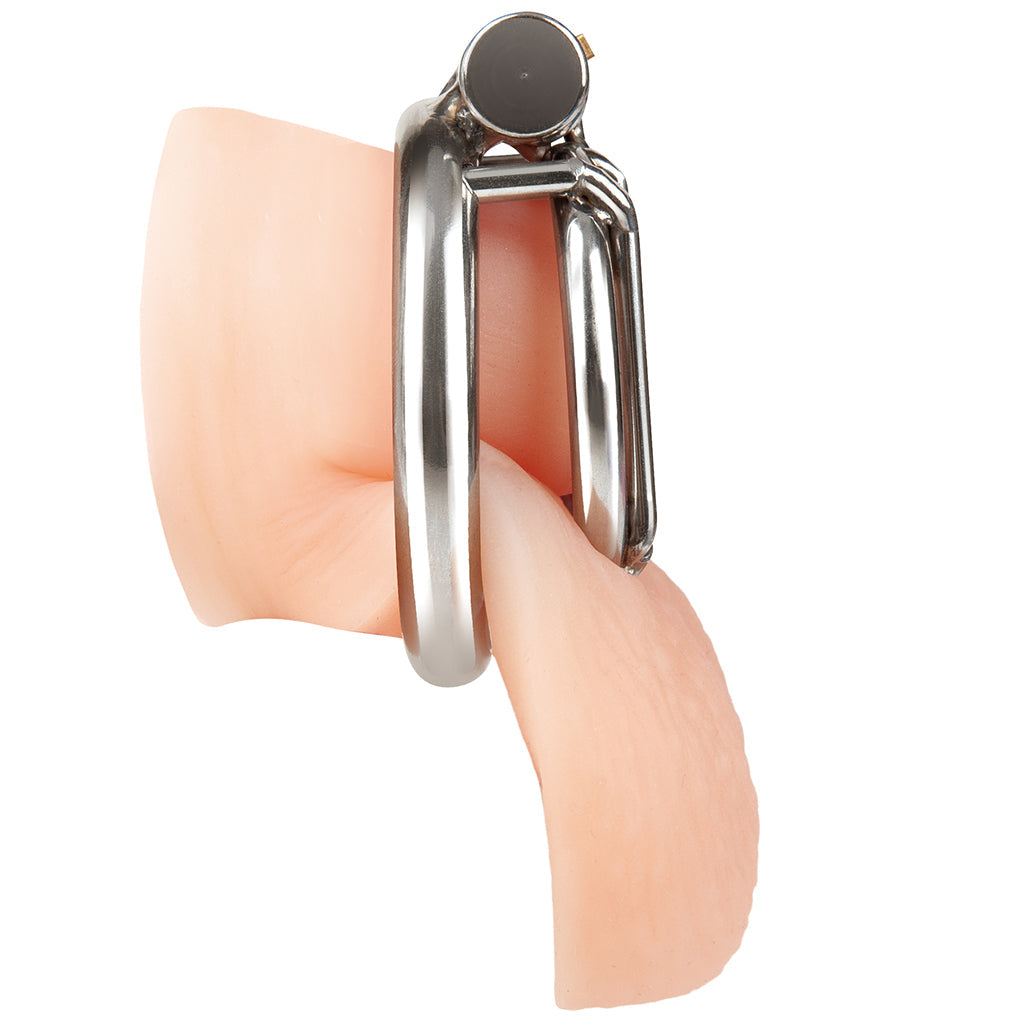 Blueline Stainless Steel Inverted Micro Jail Time Cock Cage Bondage and Fetish > Cock and Ball Devices