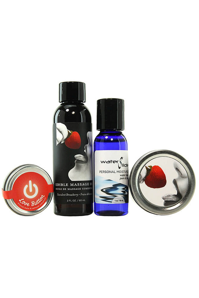 Hemp Seed Tasty Travel Set in Strawberry Sensual Love > Massage