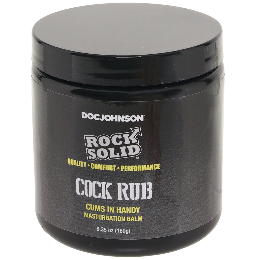Rock Solid Cock Rub Masturbation Balm in 6.35oz/180ml Lubes and Lotions > Oil Based Sex Lubes