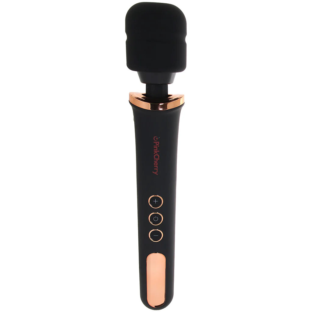 PinkCherry Rechargeable Wand in Black Vibrators > Wands