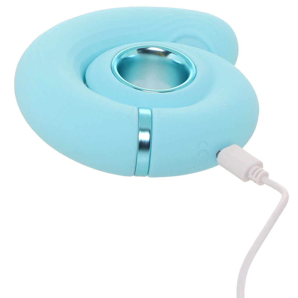 Loveline Tic-Tac Tapping Swirl Vibe in Blue Vibrators > G-Spot Vibrators