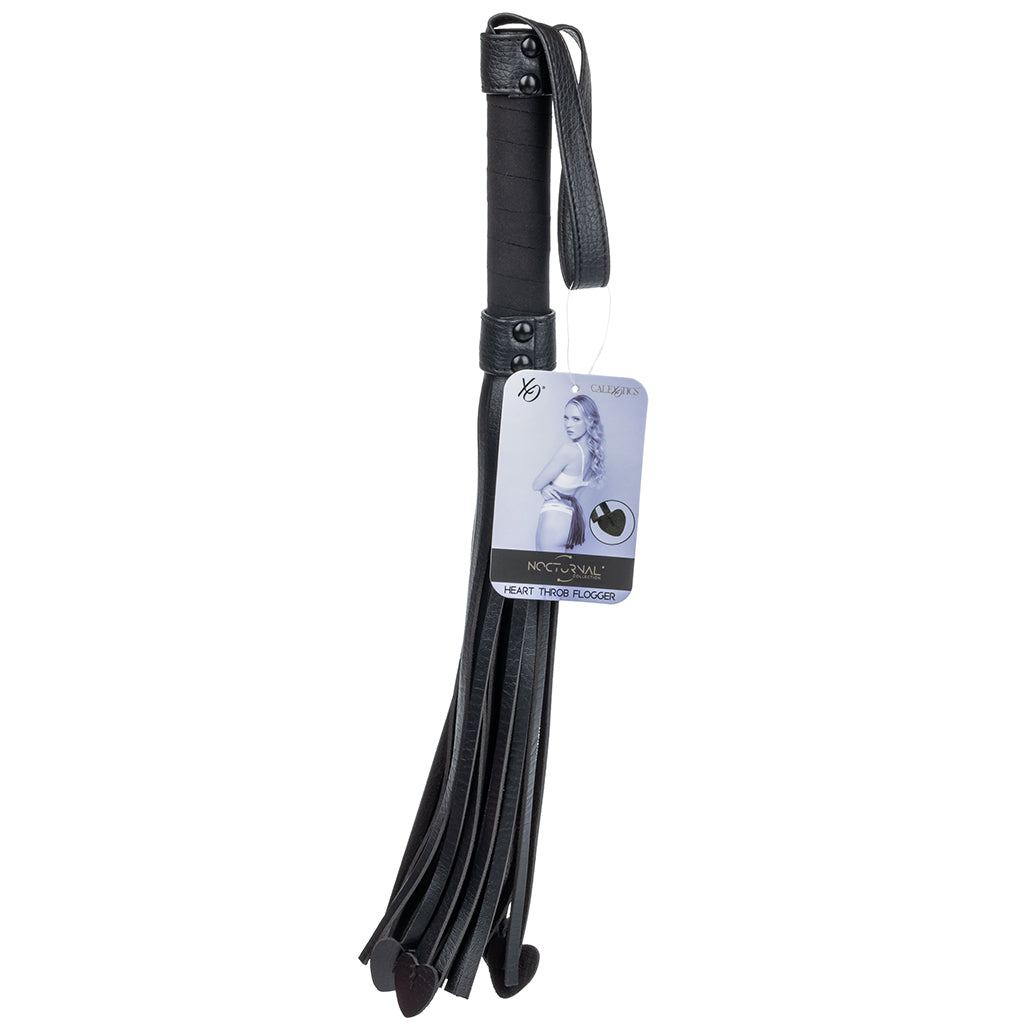 Nocturnal Collection Heart Throb Flogger Bondage and Fetish > Whips and Crops