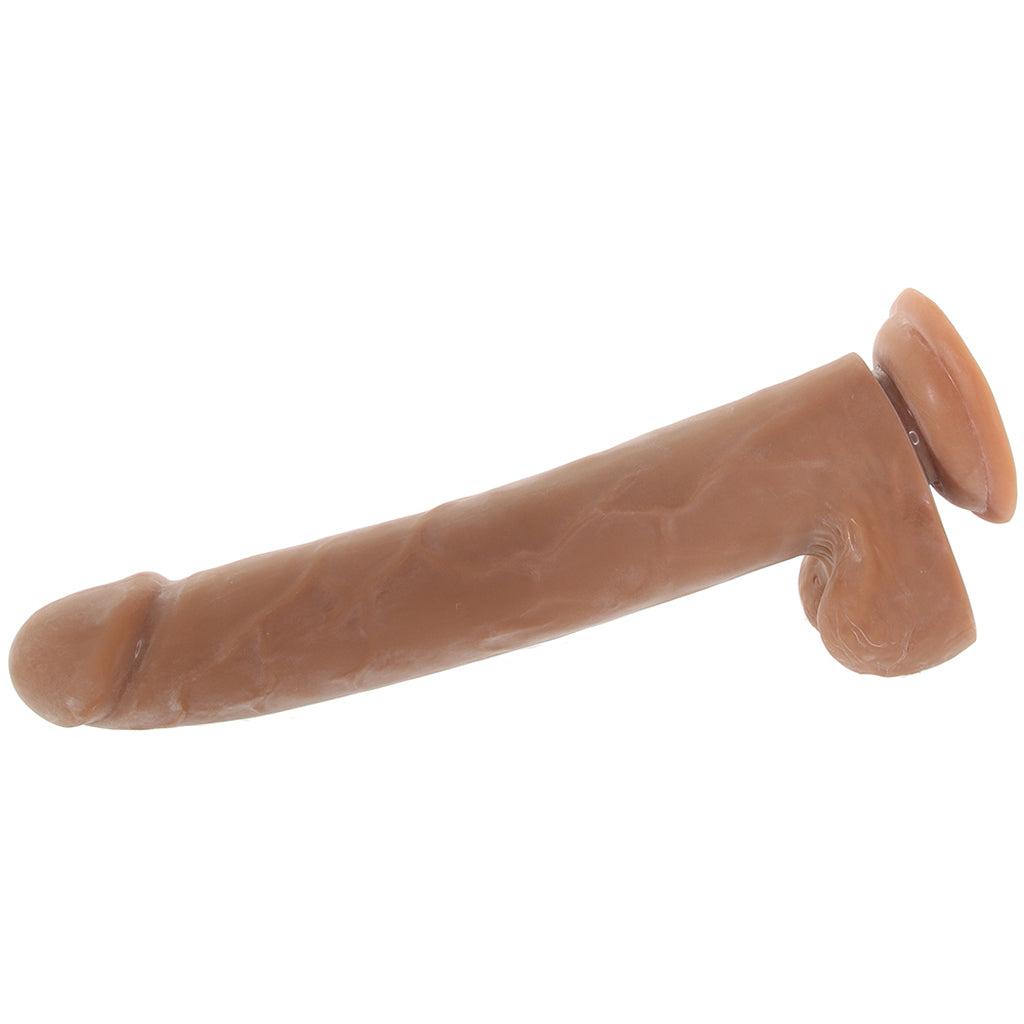 Size Queen 10 Inch Dildo in Brown Dildo Sex Toys > Realistic Dildos