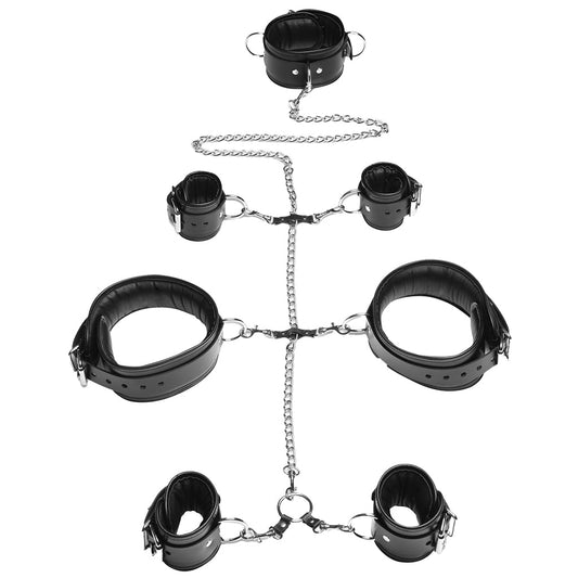 Strict Leather Bondage Set