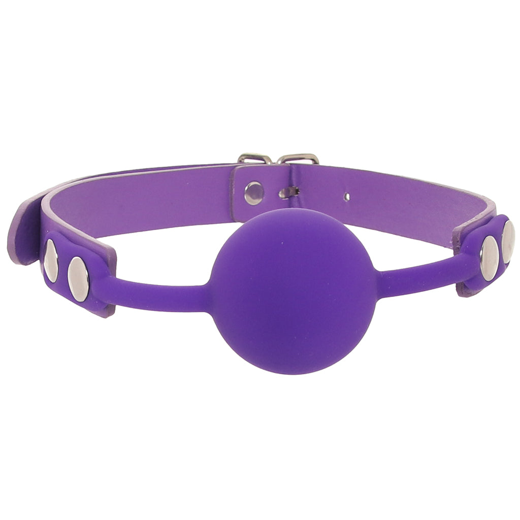Ouch! Silicone Ball Gag in Purple Bondage and Fetish > Ball Gags & Mouth Restraints