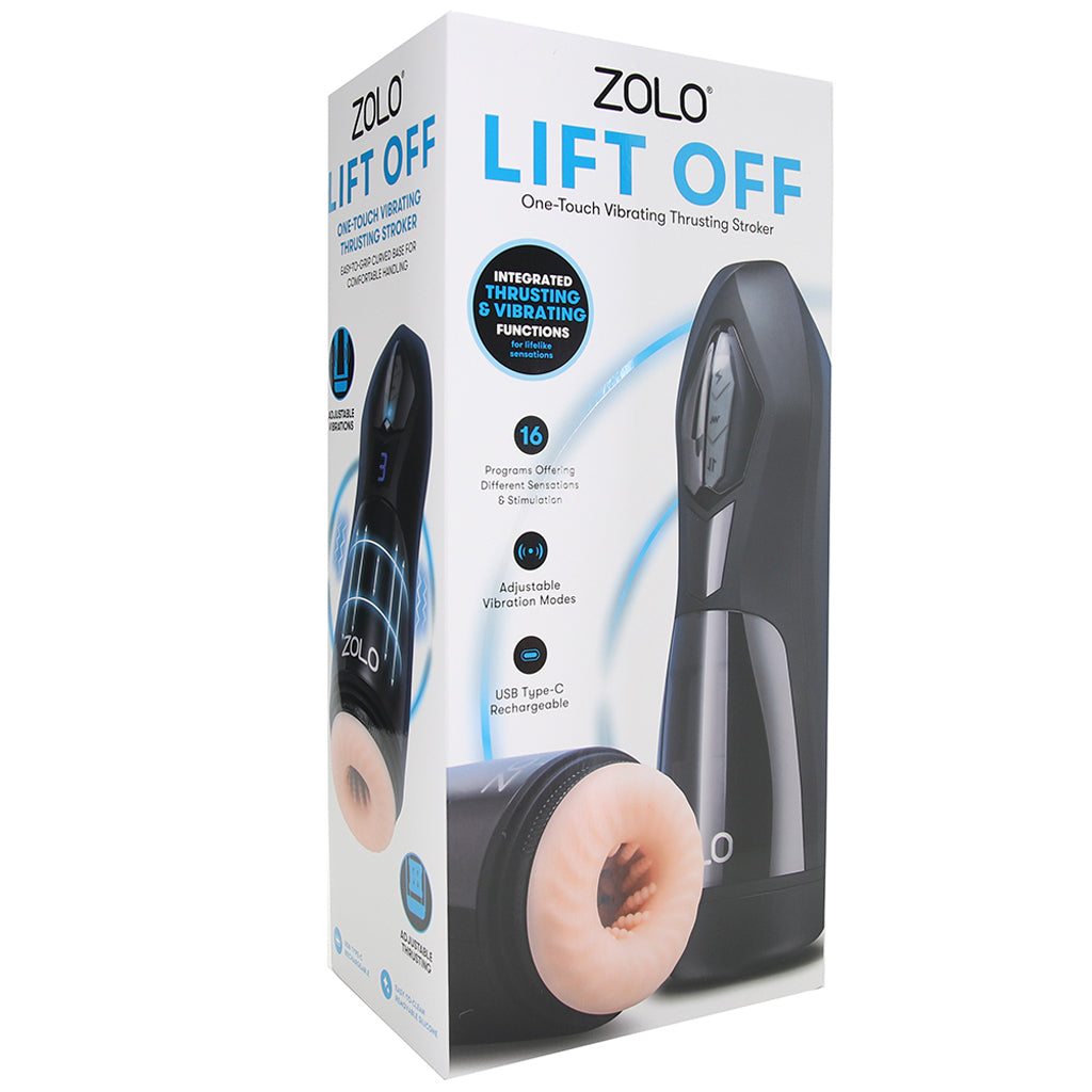Zolo Lift Off Vibrating Thrusting Auto Stroker Male Masturbators > Vibrating
