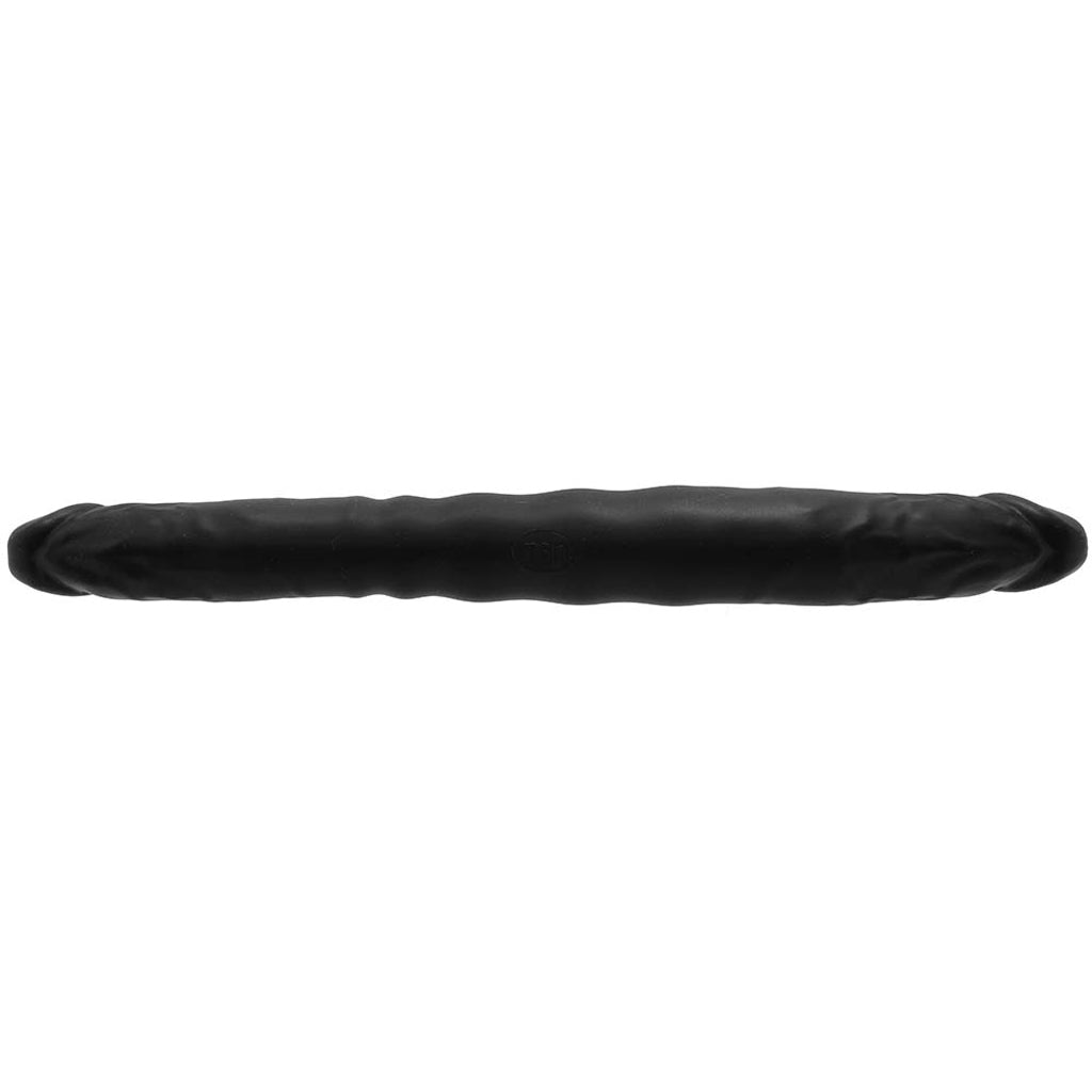 Colours Double Pleasure 12 Inch Dildo in Black Dildo Sex Toys > Double Ended Dildos
