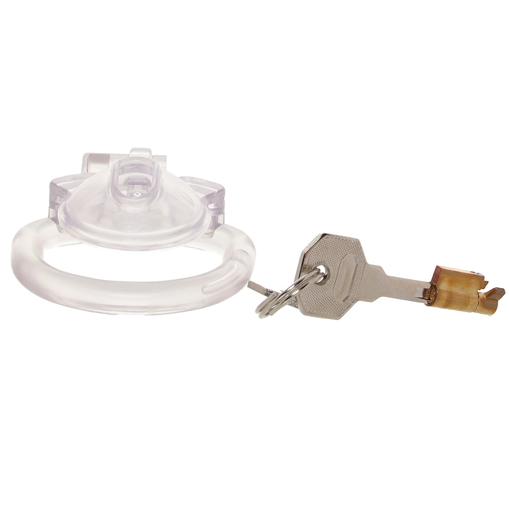 Blueline Acrylic See Thru Mini Cock Micro Chastity Cage Bondage and Fetish > Cock and Ball Devices